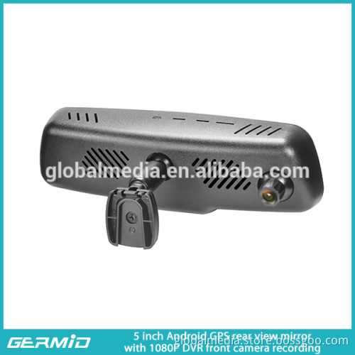 5 inch Android rear view mirror with DVR recorder and Bluetooth handsfree car kit